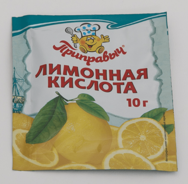 Лимонная кислота в упаковке