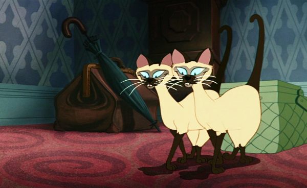 Сиамские кошки из мультфильма «Леди и Бродяга»